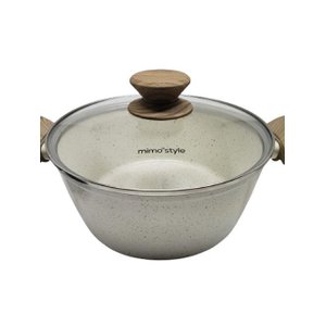 Panela Caçarola Cerâmica Antiaderente Marmol Indução 24 Cm