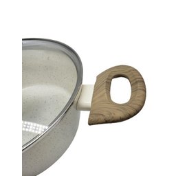 Panela Caçarola Cerâmica Antiaderente Marmol Indução 24 Cm - 4