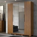Ver imagem 2 de Guarda Roupa Casal Com Pés 4 Portas 2 Com Espelhos Attore D02 Amendola Touch - Mpozenato