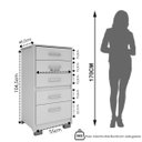 Ver imagem 3 de Cômoda 5 Gavetas Primacy Branco