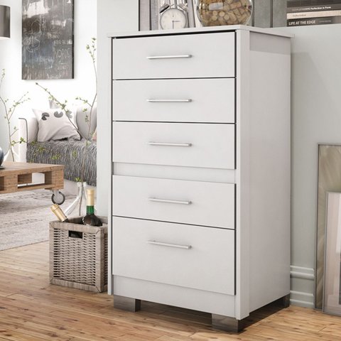 Cômoda 5 Gavetas Primacy Branco