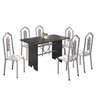 Conjunto de Mesa 140x75cm Tampo Ardosia com 6 Cadeiras Bianca  - 2