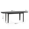 Conjunto Mesa de Jantar Tampo Vidro e MDF 2,0m e 6 Cadeiras Tiê CabeCasa MadeiraOriginals - 2