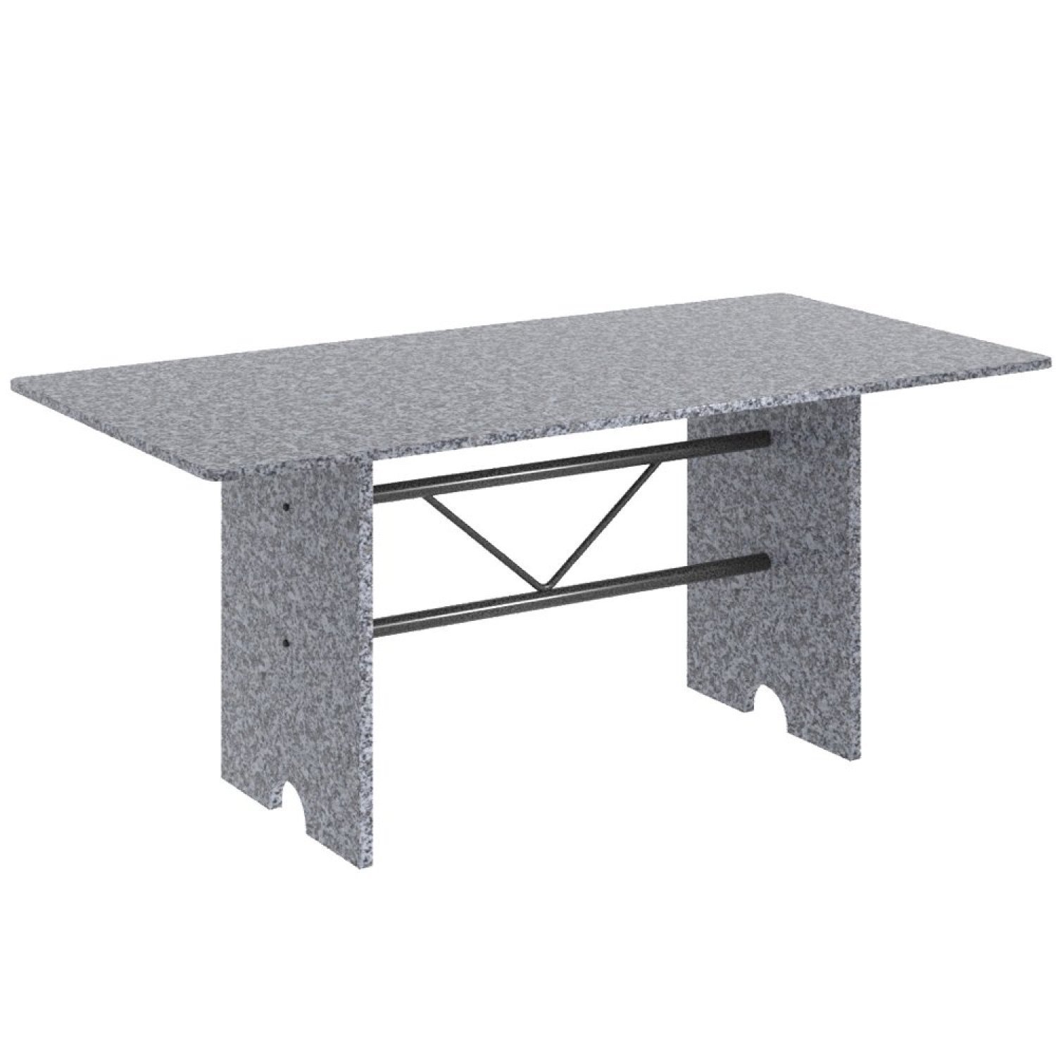 Conjunto de Mesa 180x75cm Tampo Granito com 8 Cadeiras Bianca  - 4