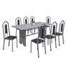 Conjunto de Mesa 180x75cm Tampo Granito com 8 Cadeiras Bianca  - 2