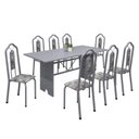 Ver imagem 2 de Conjunto de Mesa 180x75cm Tampo Granito com 8 Cadeiras Bianca