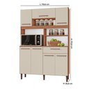 Ver imagem 3 de Armário de Cozinha Roma 100% MDF 7 Portas e 1 Gaveta