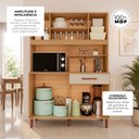 Ver imagem 4 de Armário de Cozinha Roma 100% MDF 7 Portas e 1 Gaveta