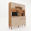 Ver imagem 2 de Armário de Cozinha Roma 100% MDF 7 Portas e 1 Gaveta