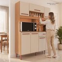 Ver mais imagens de Armário de Cozinha Roma 100% MDF 7 Portas e 1 Gaveta
