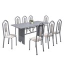 Ver imagem 2 de Conjunto de Mesa 180x75cm Tampo Granito com 8 Cadeiras Bianca