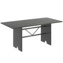 Ver imagem 4 de Conjunto de Mesa 180x75cm Tampo Ardósia com 8 Cadeiras Bianca Soma Móveis Prata/Martelado/Ardosia Indiano/Arabesco