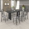 Conjunto de Mesa 180x75cm Tampo Ardósia com 8 Cadeiras Bianca Soma Móveis - 1