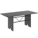 Ver imagem 4 de Conjunto de Mesa 180x75cm Tampo Ardósia com 8 Cadeiras Bianca Soma Móveis Prata/Martelado/Ardosia Indiano/Botanic Bege