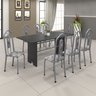 Conjunto de Mesa 180x75cm Tampo Ardósia com 8 Cadeiras Bianca  - 1