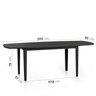 Conjunto Mesa de Jantar Tampo MDF 2,0m e 6 Cadeiras Tiê CabeCasa MadeiraOriginals - 2
