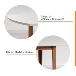 Conjunto Mesa de Jantar Tampo MDF 1,80m e 6 Cadeiras Tiê CabeCasa MadeiraMadeira - 4