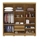 Ver imagem 5 de Guarda Roupa Elegance 218cm 2 Gavetas Internas - Nature Vila Rica