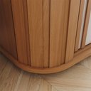 Ver imagem 3 de Guarda Roupa Casal Mozzate 2 Portas Deslizantes Flex Cinamomo/Off White com Espelho - Móveis Henn