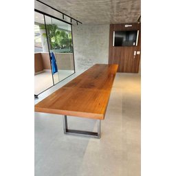 Mesa de Jantar 3,30 X 0,90 Prancha Única Sala Jantar Área Gourmet - 3 Mesa de Jantar 3,30 X 0,90 Prancha Única Sala Jantar Área Gourmet - 3