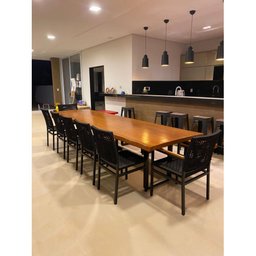 Mesa de Jantar 3,30 X 0,90 Prancha Única Sala Jantar Área Gourmet - 1 Mesa de Jantar 3,30 X 0,90 Prancha Única Sala Jantar Área Gourmet - 1