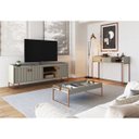 Ver imagem 2 de Mesa de Centro Moderna Columbia Mc140 para Sala Merk Moveis:verti/dourado