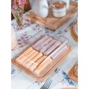 Ver imagem 7 de Kit Boleira + Manteigueira + Porta Frios Bambu + Porta Queijo