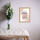 Ver imagem 2 de Quadro Moldura Dourada Amor de Mãe 24x18cm:com Vidro