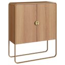 Ver imagem 2 de Balcão de Cozinha 90cm com 2 Portas Mario Hanover/dourado A10 - Mpozenato