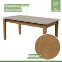 Ver imagem 6 de Conjunto Sala de Jantar Mesa 180x90cm Tampo MDF/Vidro com 6 Cadeiras Astrid Móveis Lopas