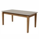 Ver imagem 3 de Conjunto Sala de Jantar Mesa 180x90cm Tampo MDF/Vidro com 6 Cadeiras Astrid Móveis Lopas