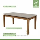 Ver imagem 7 de Conjunto Sala de Jantar Mesa 180x90cm Tampo MDF/Vidro com 6 Cadeiras Astrid Móveis Lopas