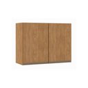Ver imagem 1 de Armário Aéreo 2 Portas 80cm Cozinha Modulada Paris Menu Móveis Freijó
