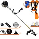 Ver imagem 1 de Roçadeira Lateral Anmax Cg430b 43cc 1,7hp 12000rpm C/ Carretel + Kit de 5 Lâminas de Corte