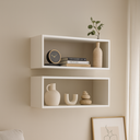 Ver mais imagens de Kit 2 Nichos Organizadores Branco Infantil 50cm Quarto Sala