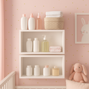 Ver imagem 5 de Kit 2 Nichos de Parede Organizadores Branco Infantil 50cm Quarto Sala