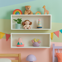 Ver imagem 3 de Kit 2 Nichos de Parede Organizadores Branco Infantil 50cm Quarto Sala