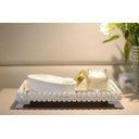 Ver imagem 1 de Bandeja Mdf Pérola Decoração Casa Bancada Cozinha Taças Perfume B088
