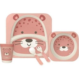 Kit Refeição Infantil Bambu Oncinha Buba - 1