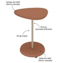 Ver imagem 7 de Mesa Apoio para Sala de Estar 45 Cm 4581 Terracota Arly Terracota