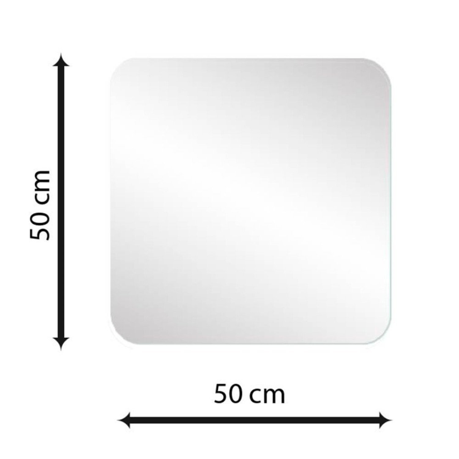 Espelho Multiuso Lapidado 50cm Quadrado E2G Design - 3