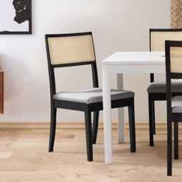 Conjunto Mesa de Jantar Tampo Vidro e MDF 1,80m e 6 Cadeiras Tiê CabeCasa MadeiraOriginals - 12