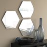 Espelho Geométrico Hezagonal Bisotê 30x30cm Painel 5 peças - 4