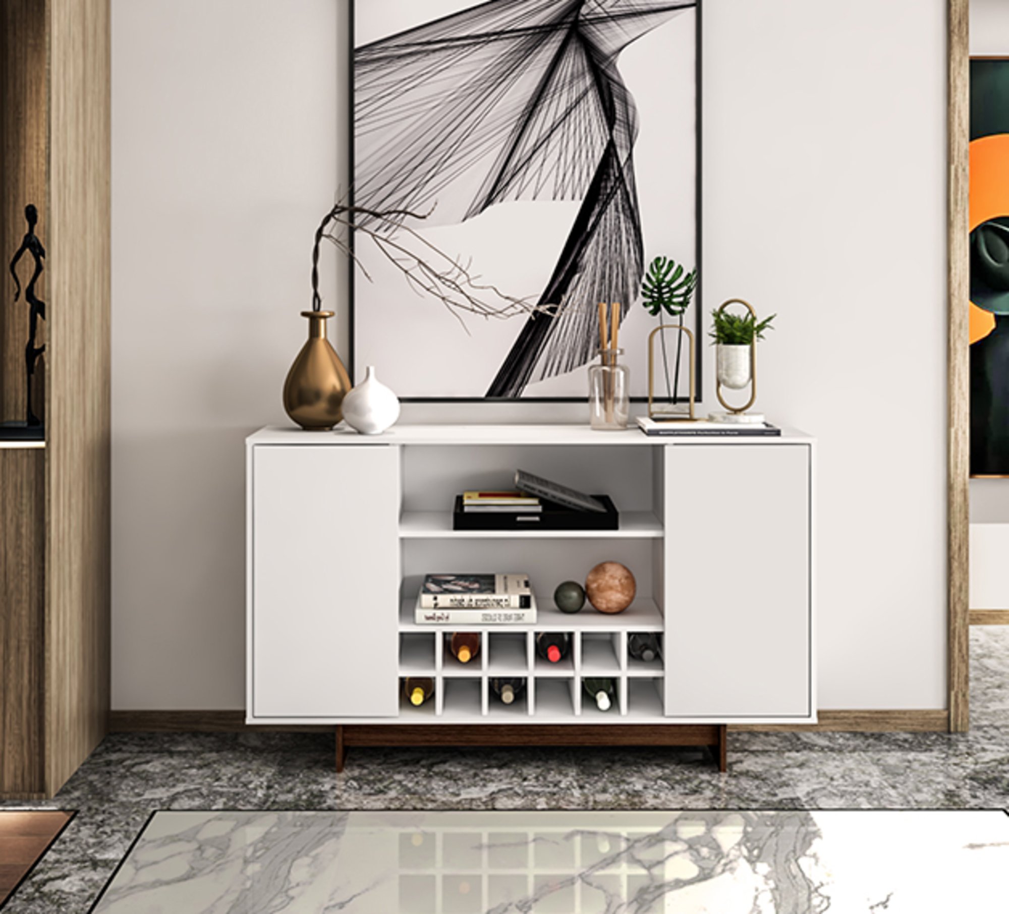 Buffet 2 Portas com Adega Richmond
