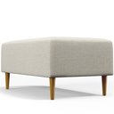 Ver imagem 6 de Puff Decorativo Sala de Estar Cléo W01 Pés Palito 90 cm Linho Champagne - Lyam Decor