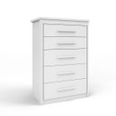 Ver imagem 2 de Cômoda para Quarto 5 Gavetas Elegance Branco