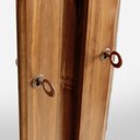 Ver mais imagens de Guarda Roupa Solteiro com Espelho e Pés 4 Portas 3 Gavetas Paris Marrom/Castanho