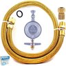 Kit Instalação Gás Mangueira Cobre 80cm Botijão Glp - 1