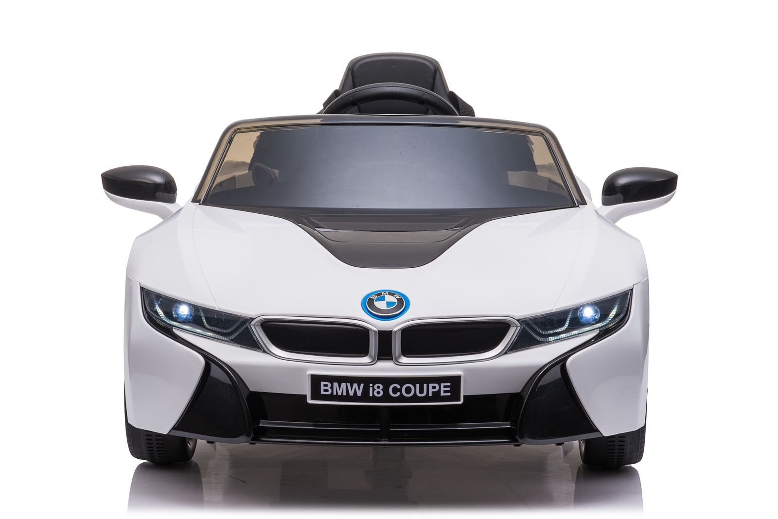 Mini BMW i 8 Coupe Branca Carro Elétrico Infantil A Bateria Para Crianças Motorizado Meninos Meninas
