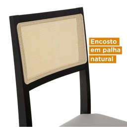 Conjunto Mesa de Jantar Tampo MDF 1,80m e 6 Cadeiras Tiê CabeCasa MadeiraMadeira - 6